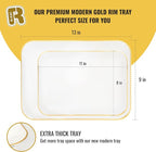 R-kay 3 Pack Plastic Serving Trays - Image 6