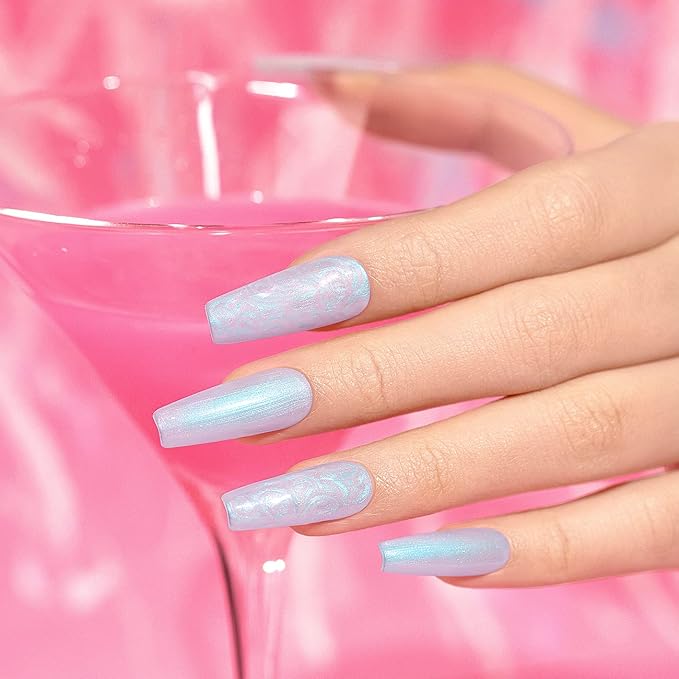 RARJSM Gel Builder Nail Polish Pearl White Hard Gel in a Bottle Mermaid Shell Glitter Pearlescent Thick Extension Structure for Nails 15ml Soak Off Curing Requires Salon Home DIY Beginer Use
