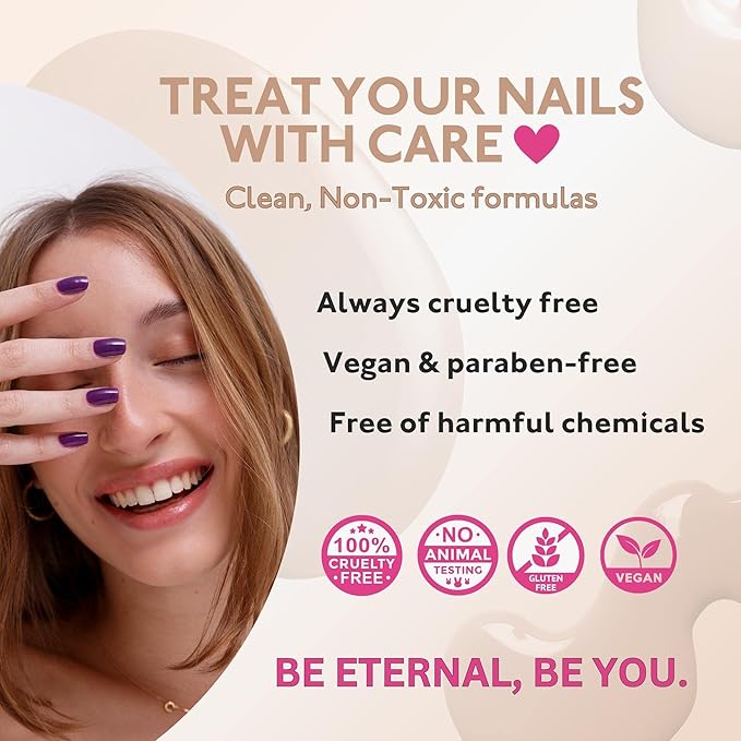Eternal Pastel Nail Polish Sets for Women (LILAC PINK) - Pastel Nail Polish Set for Girls | Quick Dry & Long Lasting Nail Polish Kit for Home DIY Manicure & Pedicure | Made in USA, 13.5mL (Set of 5)