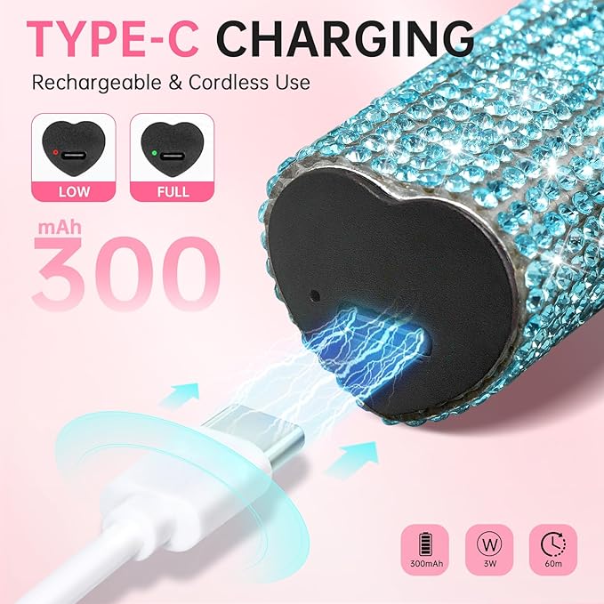 UV Light for Gel Nails, Handheld UV Nail Lamp, Portable LED Nail Lamp, Mini Nail Dryer, USB Nail Light for Fast Curing, Dark Blue