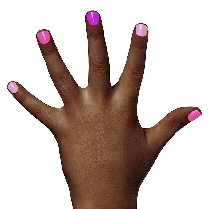 Piggy Paint | 100% Non-Toxic Girls Nail Polish | Safe, Cruelty-free, Vegan, & Low Odor for Kids | Rainbow Party (3 Polish + Nail Art Gift Set)