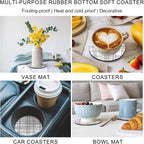 Modern Minimalist Lines Coasters Set of 6, Absorbent Coasters - Image 6