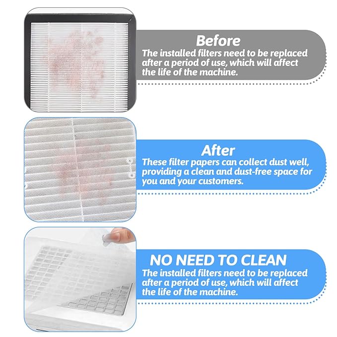 200 Sheets Nail Dust Collector Filter Paper Nail Vacuum Dust Collector Disposable Nails Dusts Filters for Most of Nails Dusts Collectors Machine for Salon Spa Tech Supplies Accessories