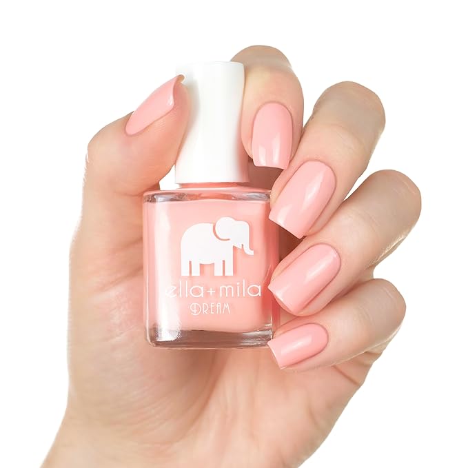 ella+mila Professional, Quick Dry, Long-Lasting & Chip-Resistant Pink Nail Polishes (Bubble Trouble - 0.45 fl oz)
