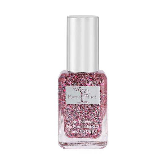 karma organic Natural Nail Polish, Vegan, and Cruelty-Free, No Toluene, No Formaldehyde, No DBP, and Free of TPHP, Bubbly Ro Who