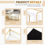 LemonRoad 4 Pcs Square Gold Napkin Holder - Image 4