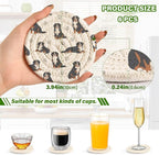 Berner Dogs Paw White Print Coasters - Image 3