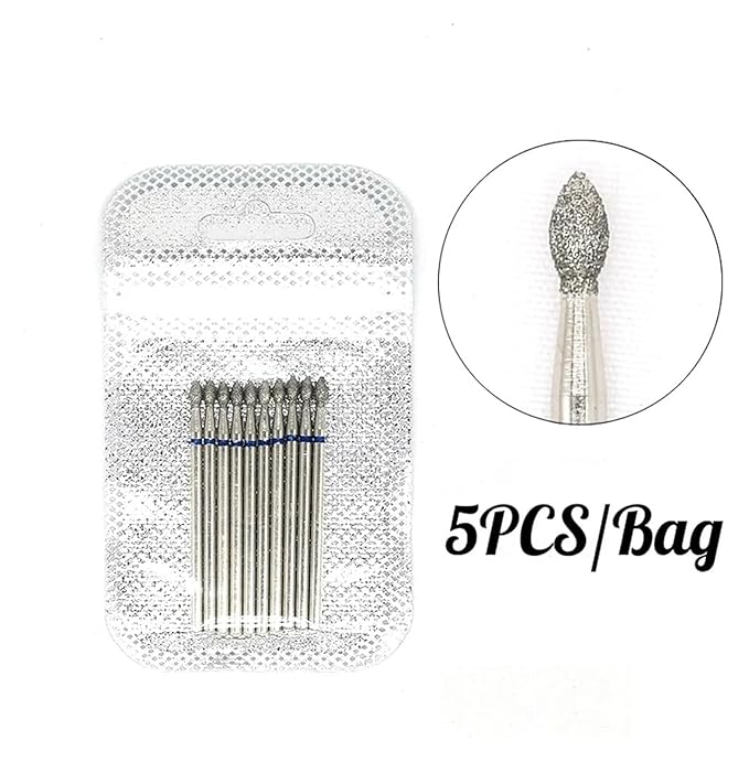 WWJN 5Pc Ceramic Nail Art Drill Bits Rotary Cutter Clean Apparatus for Manicure Nail Milling Machine Accessories Removal Nail Gel Tool