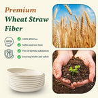 Plastic Dinner Plates, Wheat Straw Plates 11 Inch, Lightweight Unbreakable - Image 3