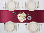 Burgundy Satin Table Runner, 12x108 Inches, 4 Pack | Premium Satin, Smooth - Image 4