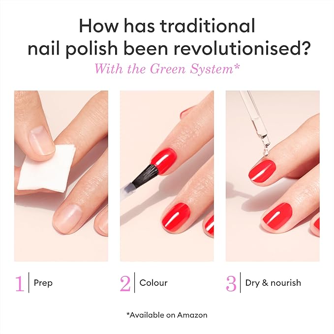 Manucurist • Green Nail Polish • Natural Classic Nail Polish 9-Free • Vegan and Plant-Based Nail Polish (81%) • Manicure & Nail Care • 0.5 fl oz (Lisa Lilas)