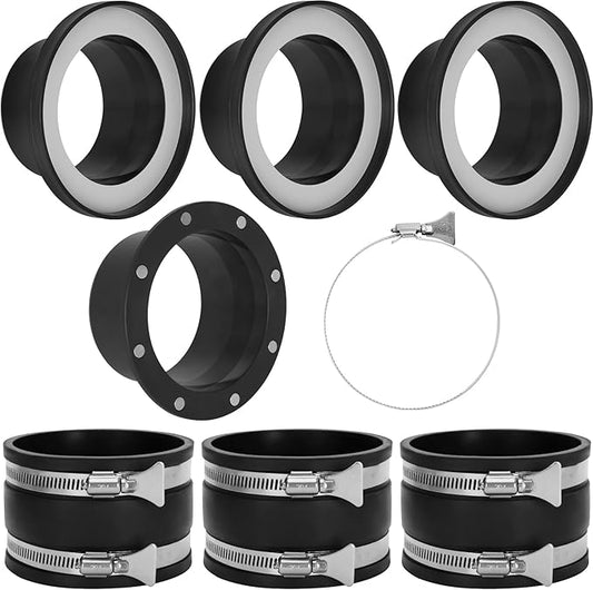 4" Magnetic Dust Collection Fittings 7-pack with Quick Connect Magnetic Fittings for Dust Collectors, Efficiently Transfer Hoses Between Machines