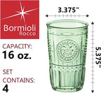 Bormioli Rocco Romantic Set Of 4 Cooler Glasses, 16 Oz. Colored Crystal Glass - Image 2