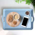 Spsyrine Light Blue Decorative Tray, Elegant Plastic Serving Tray - Image 5