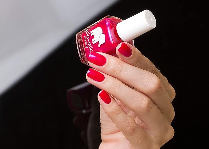 ella+mila Professional, Quick Dry, Long-Lasting & Chip-Resistant Pink Nail Polishes (Cosmo Pink - 0.45 fl oz)