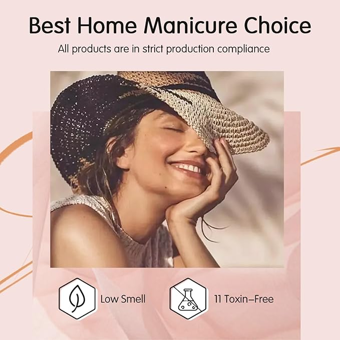 Nude Pink Gel Nail Polish Set- 6 Colors Sheer Milky White Jelly Gel Polish All Seasons Skin Tones Neutral Gel Polish Kit, Soak Off LED Gel Nail Kit Manicure DIY Home