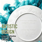 40 PCS Wheat Straw Dinnerware Sets, Service - Image 3