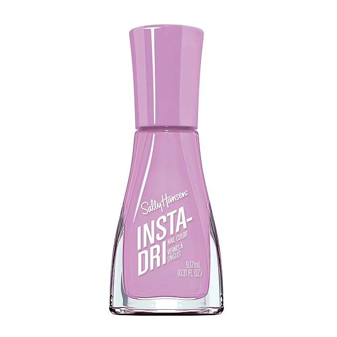 Sally Hansen Insta-Dri Nail Polish | Quick Dry, Long Lasting, Streak-Free Shine | Opaque, Shiny | 460 Traveling Light | Light Lavender Nail Color