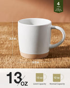 famiware Coffee Mugs for 4, 13 oz Mug Set, Dringking Cup - Image 3