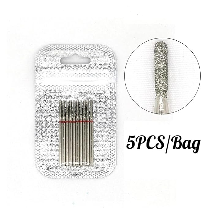 WWJN 5Pc Ceramic Nail Art Drill Bits Rotary Cutter Clean Apparatus for Manicure Nail Milling Machine Accessories Removal Nail Gel Tool