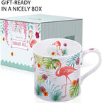 Flamingo Coffee Mug, 12oz New Bone China Tea Mug, Birthday & Summer Gift - Image 5