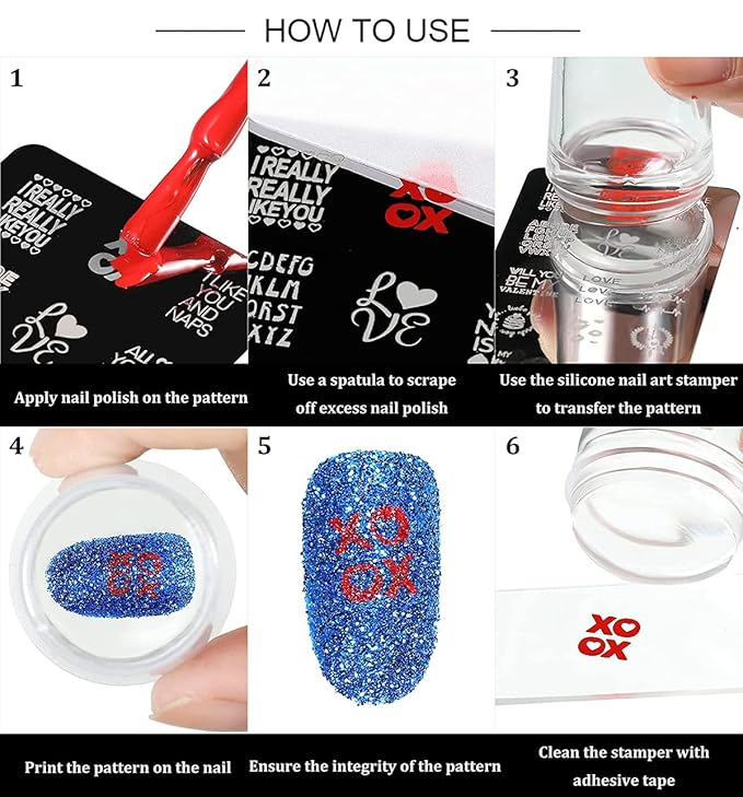 5Pcs Nail Stamping Plates Leopard Print Nail Stamps Nail Art Stamping Plates Nail Stencils Nail Plate Template Nail Art Stamping Kit Nails Accessories with 1 Nail Stamper, 1 Scraper