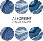 Coasters for Drinks, Ceramic Stone - Image 6