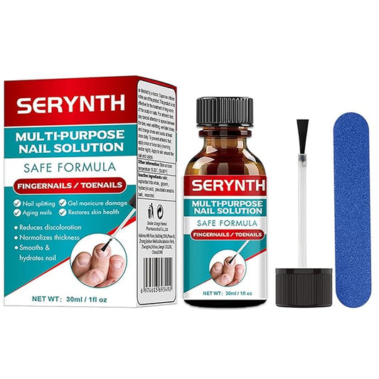 Multi-Purpose Nail Solution - Strengthener & Growth Treatment for Damaged Nails, Repair Care - Protects, Repairs & Aids Mild Onychomycosis Daily Recovery