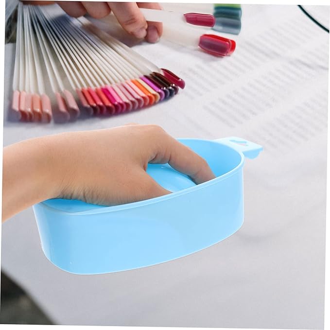 2pcs Nail Art Soak Bowls Manicure Tools for Nail Soaking and Polishing and Dead Skin Treatment