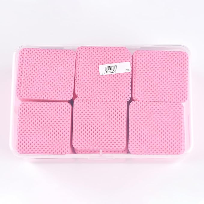 900 PCS Lint Free Nail Cleaning Wipes to Remove Gel Nail Polish & Other Excess Liquid Disposable Nail Cleaning Wipes (Pink)