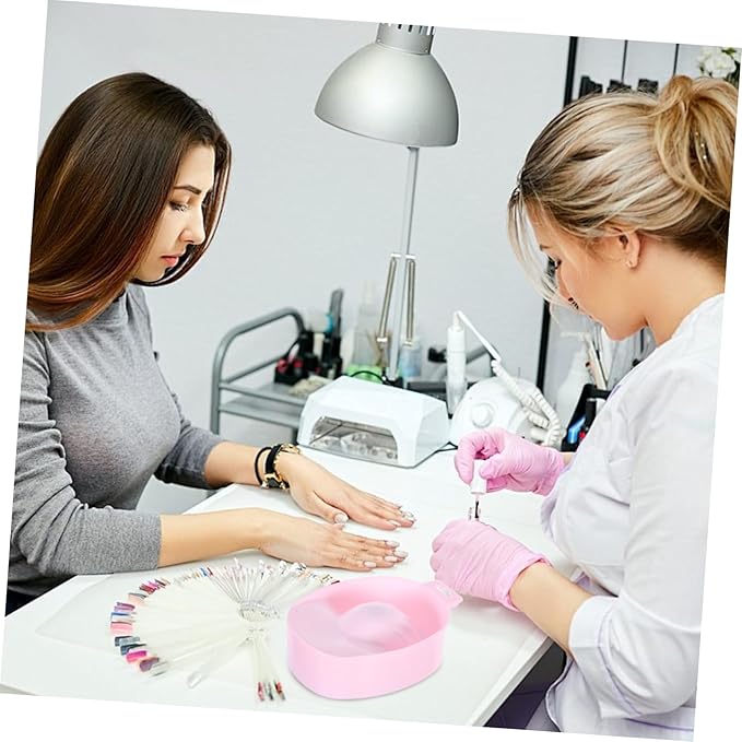 Manicure Soaking Bowls Nail Art Hand Soak Treatment Bowls Soaking Soak Bowl Pink Nail Art Polish Removal Wash Soaker Tray Manicure Spa Tools