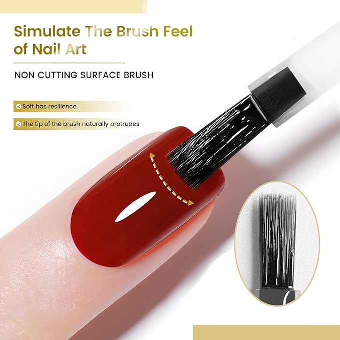 JODSONE Crystal Builder Top Coat Gel – 16.5ml No Wipe Clear Top Coat for Gel Nail Polish, Ultra Transparent for Glossy Finish or Overlay Structure, U V/LED Curing Needed