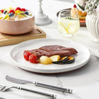 MALACASA Plates and Bowls Sets, 12 Pieces Modern Stoneware Dinnerware Set - Image 8
