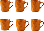 11 Ounce Porcelain Mugs, Tea and Cocoa Mug Set by MIWARE