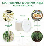 Vplus 100% Compostable Oval Paper Plates 12 inch 125 Pack, Disposable Paper - Image 3