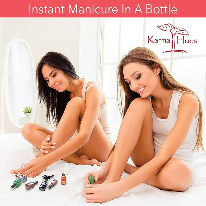 Karma Naturals Nail Polish – Non-Toxic, Vegan & Cruelty-Free (Linda, 0.43 fl oz)