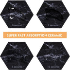 Black Coasters, Absorbent Coasters - Image 4