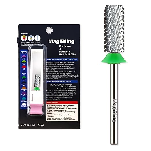 Professional Small Barrel Nail Drill Bits Flat Top, 3/32'' Safety Tungsten Carbide Bits, Two-Way Rotation, Soft and Hard Gel Removal Polishing, Tech and Beginner Bits, Coarse.