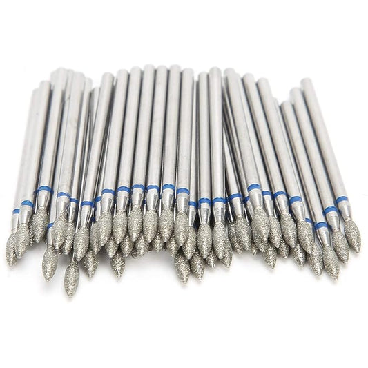 50Pcs Nail Drill Bits Nail Polishing Grind Head, Replacement Accessory Manicure Tool, Nail Drill Bits for Acrylic Gel Nails Cuticle Clean Pedicure(M-2.7mm)