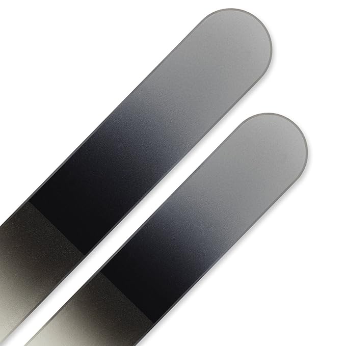 Mont Bleu Set of 2 Color Glass Nail Files - Handmade - Genuine Czech Tempered Glass - Manicure Nail Care - Beauty Nail File