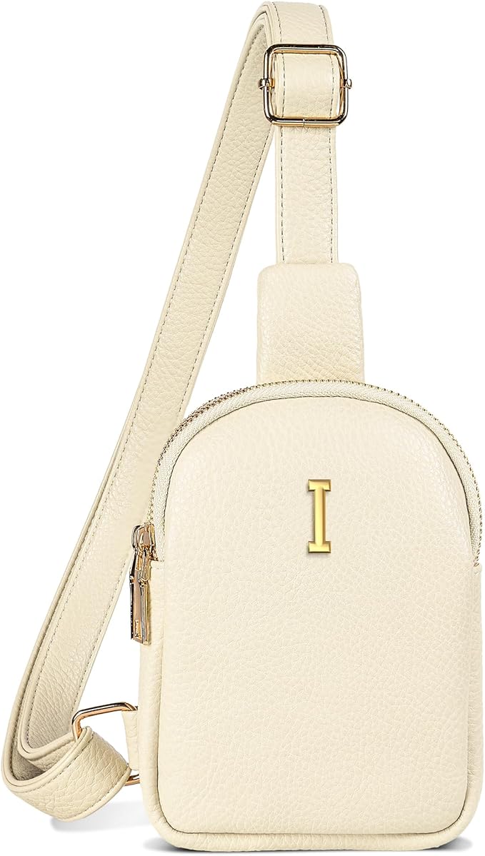 Personalized Birthday Gift for Teen Girls, Sling Purse with Initial Letter, Lightweight Small Crossbody Bags, Tween Girls Trendy Stuff, Waterproof Cell Phone Purse with Adjustable Strap