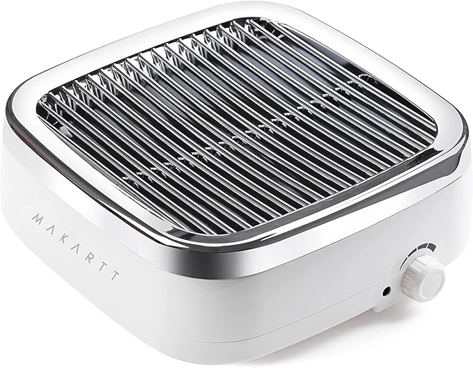 Makartt Nail Dust Collector: 60W Professional Nail Fan Dust Collector with Reusable Filter, 2 Powerful Suction, Adjustable Speed Nails Extractor Vacuum for Manicure Salon Home (Sylvie)