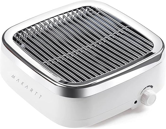 Makartt Nail Dust Collector: 60W Professional Nail Fan Dust Collector with Reusable Filter, 2 Powerful Suction, Adjustable Speed Nails Extractor Vacuum for Manicure Salon Home (Sylvie)