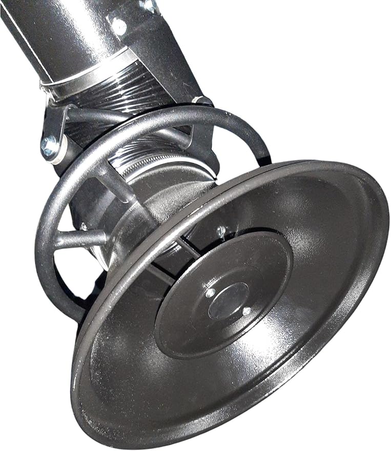 Extract-All Wall-Mounted Dust Absorber for Air Purification, Expanded Diameter Capture Hood Welding Fume Extraction and Source Capture Arm Smoke Absorber with 180° Arm Swing (Black, 4"x102")