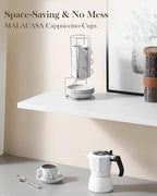 MALACASA 2.5 OZ Porcelain Espresso Cups - Image 8