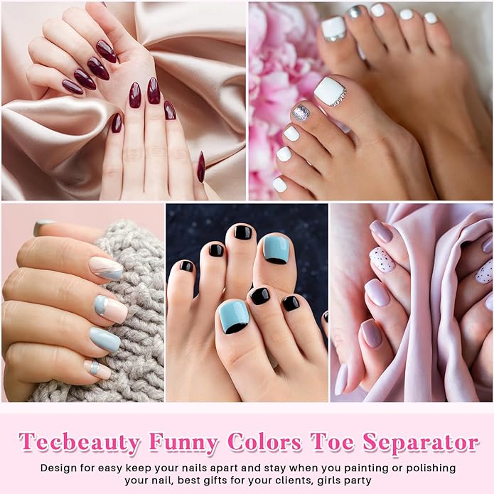 300 Pairs Disposable Pedicure Slippers and Toe Separators Kit Include 80 Disposable Foam Pedicure Flip Flops 220 Pairs Toe Separators for Women Nail Spa