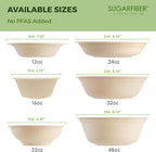 12oz Compostable Paper Bowls Disposable Round Natural Cereal Bowl, Biodegradable - Image 8
