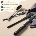 Hiware 48-Piece Black Silverware Set - Image 3