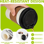 12 oz 50 Pack Disposable Paper Coffee Cups - Image 4