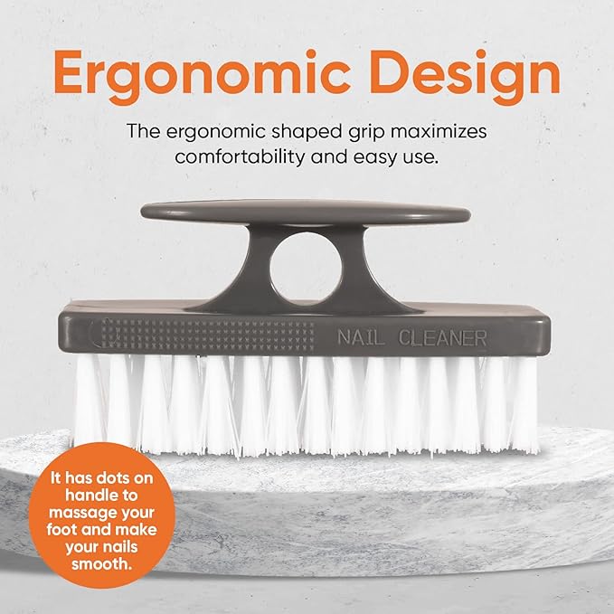 Nail Brush for Cleaning Fingernails, Nail Scrubber Brush, Toe Foot Hands Fingernail Brush Cleaner- Small Scrub Brush- All-Purpose Stiff Cleaning Brush for Home, Kitchen, Work, 3 Pack - Superio